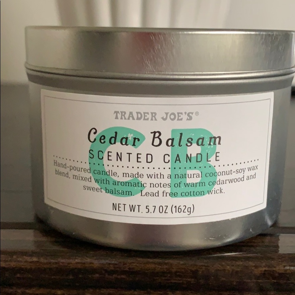 Trader Joe’s Cedar Balsam 5.7oz soy candle